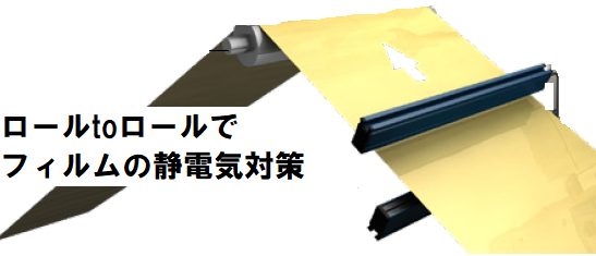 ロールtoロールでフィルム・紙の静電気対策！