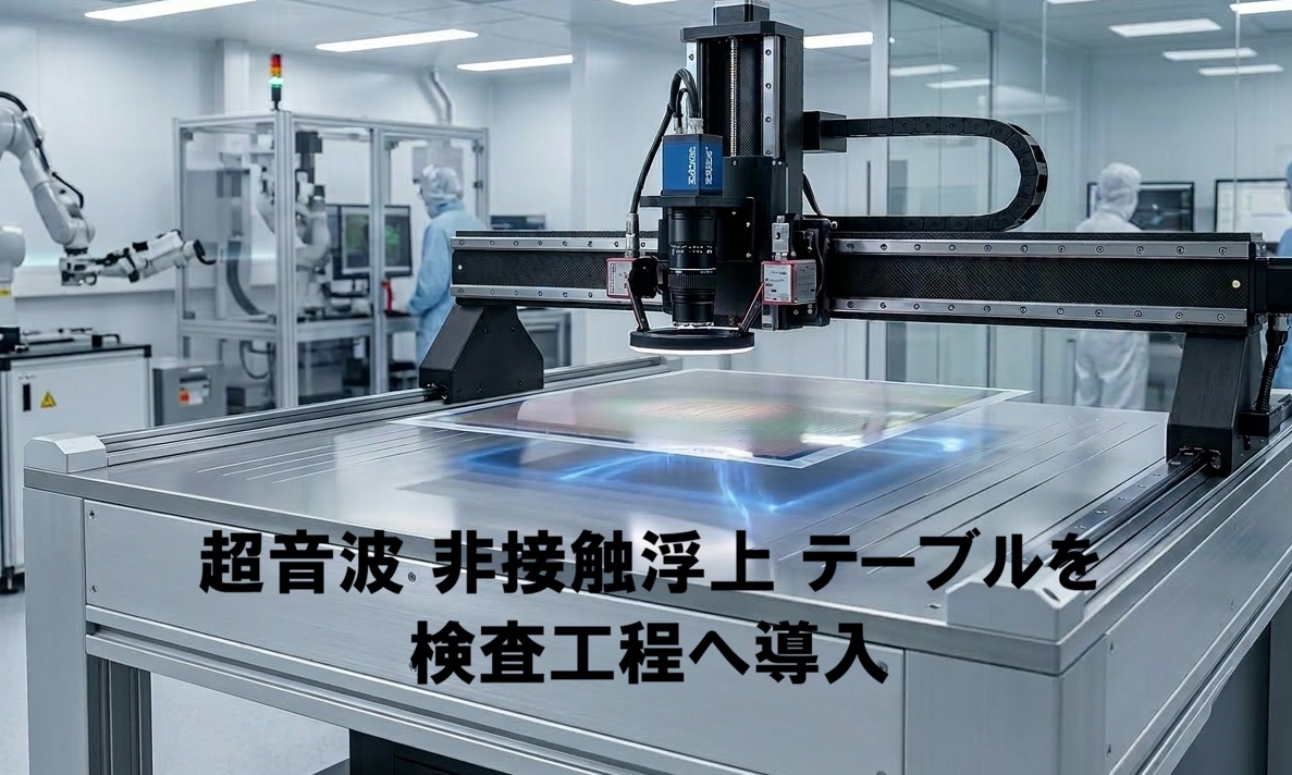 ウェーハを上から非接触で吸着