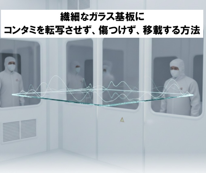 ウェーハを上から非接触で吸着