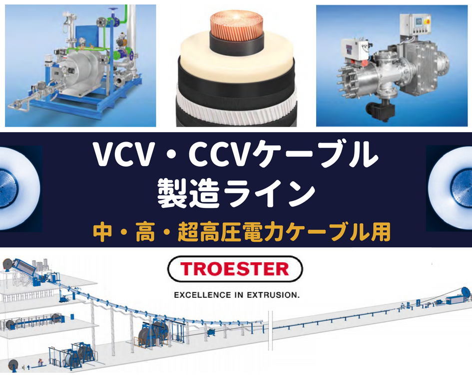 高圧電力ケーブル製造ライン